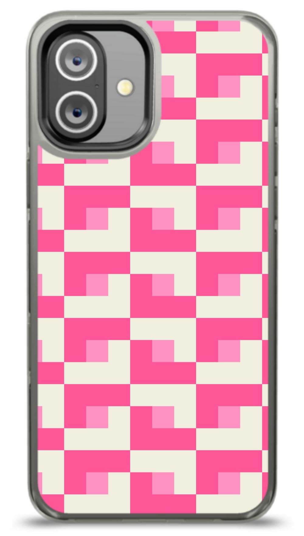 Pixel Pink Checkered Phone Case