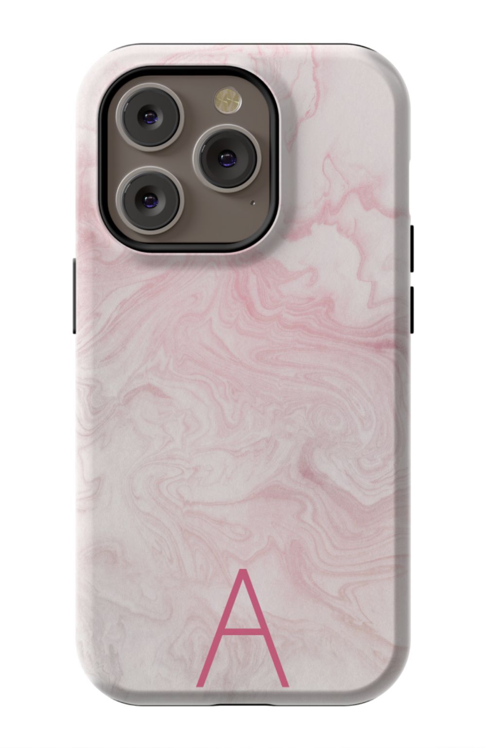 Pink Waves Monogram Phone Case