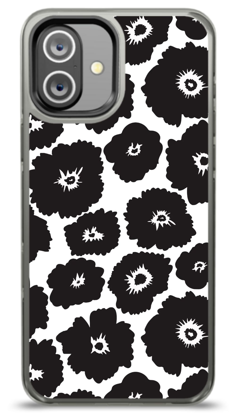 Monochrome Floral Phone Case