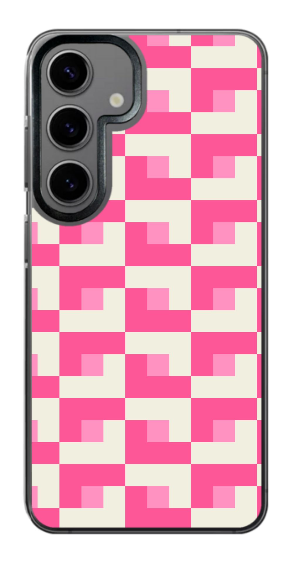 Pixel Pink Checkered Phone Case