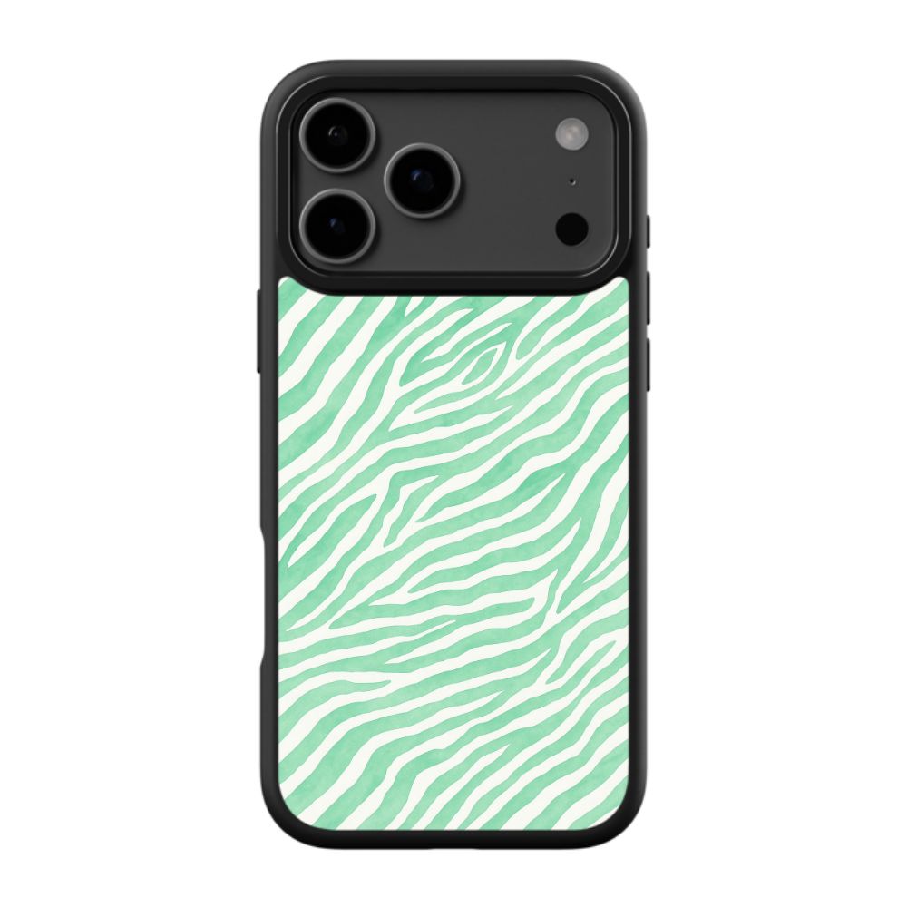 Trendy Mint Zebra Phone Case
