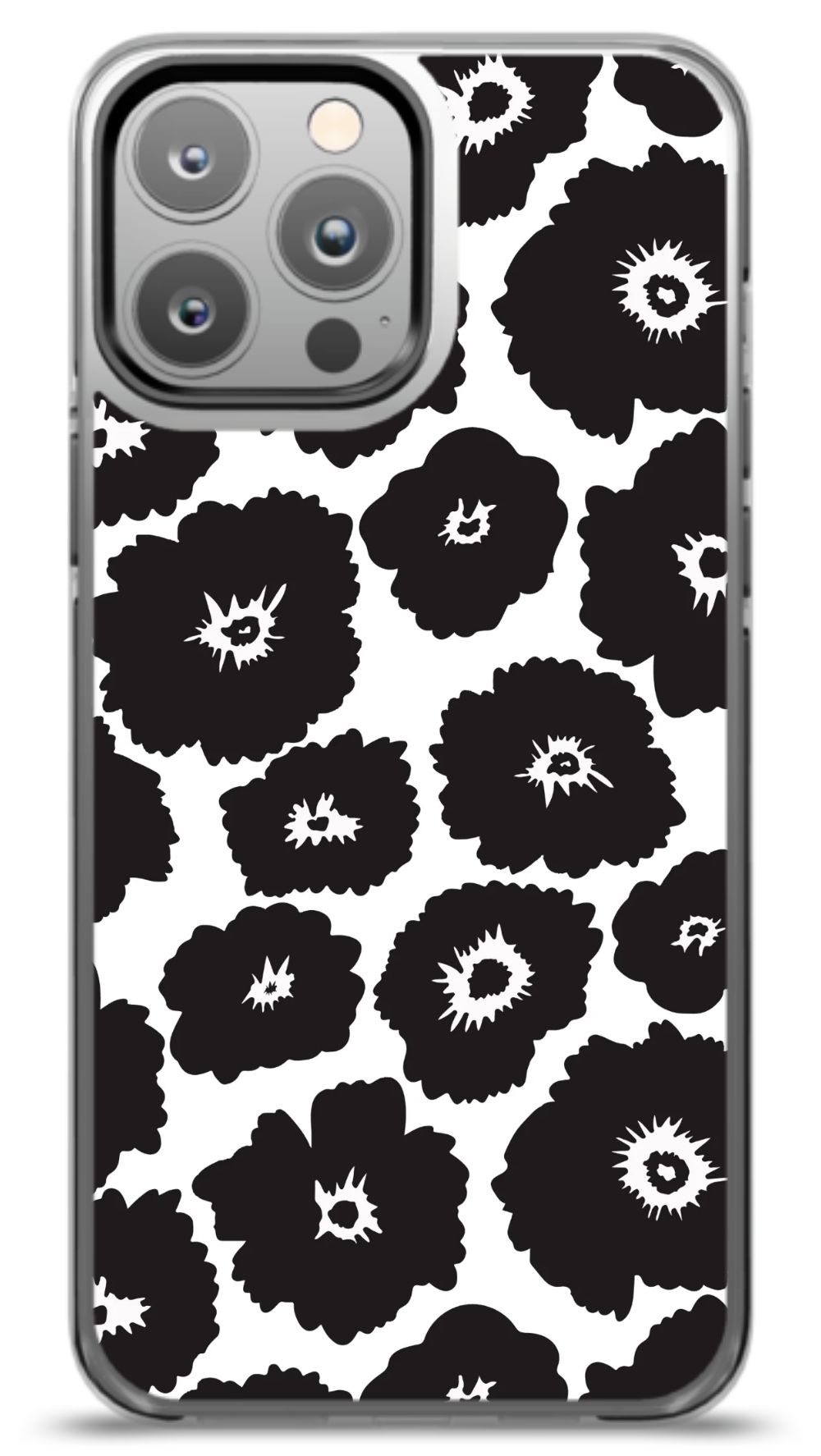 Monochrome Floral Phone Case