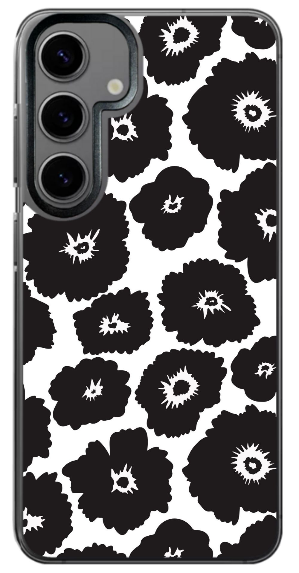 Monochrome Floral Phone Case