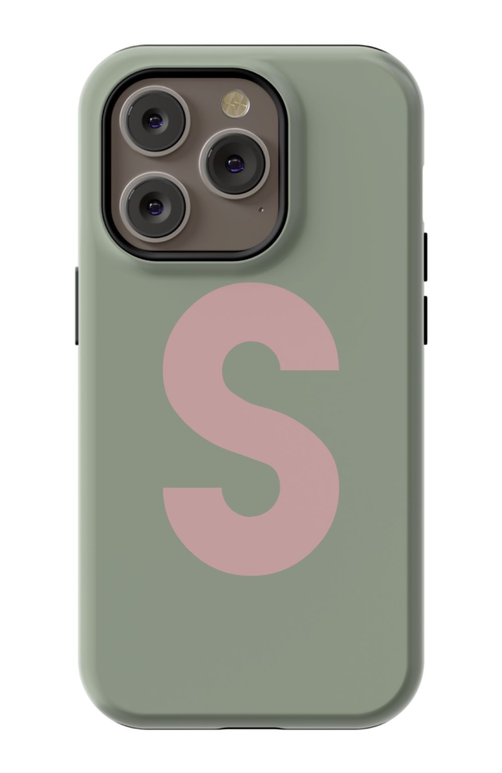 Nude Green Monogram Phone Case