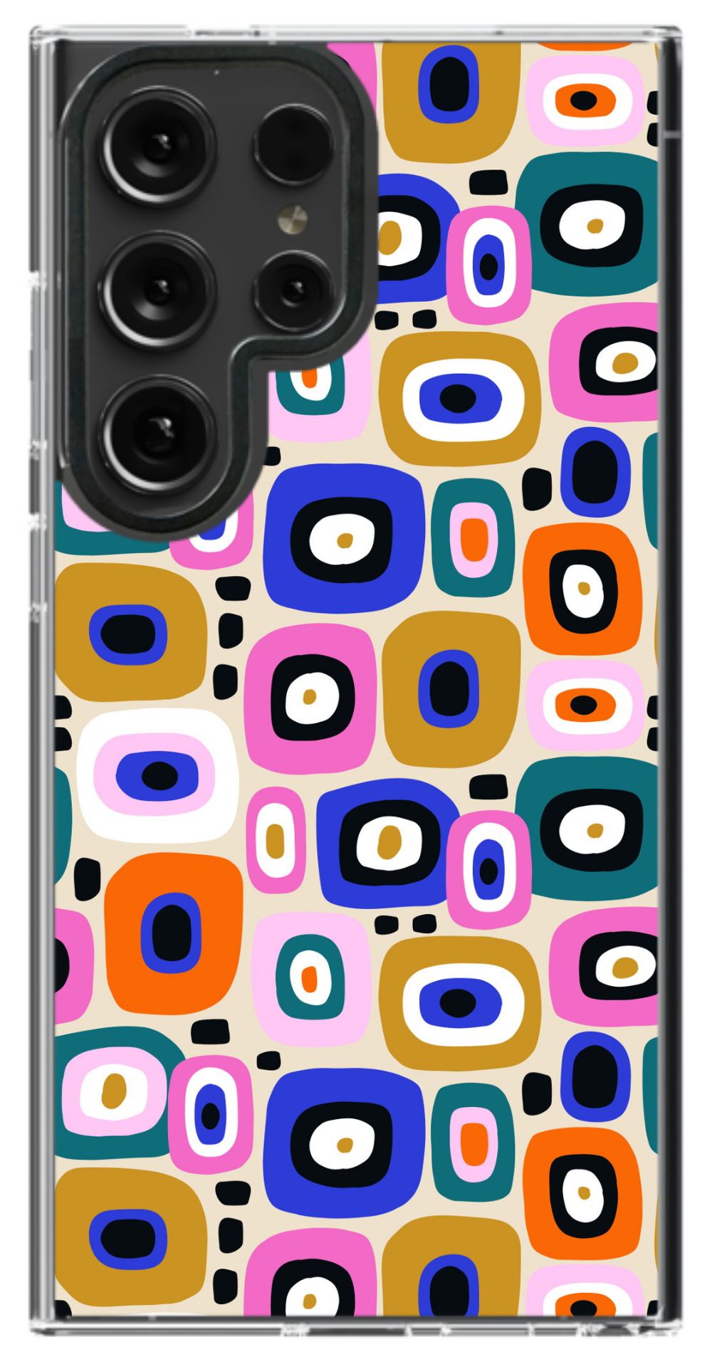 Retro Geo Squares Phone Case