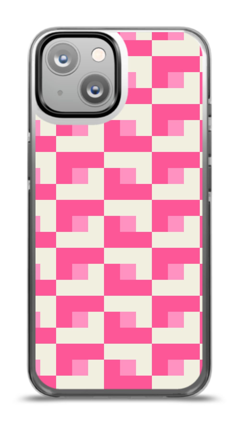 Pixel Pink Checkered Phone Case