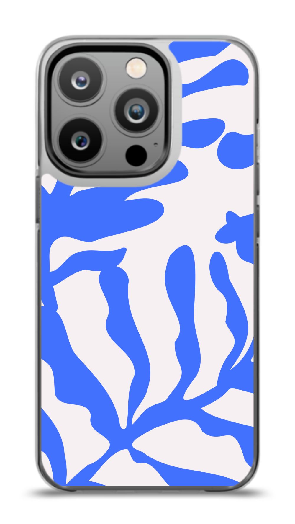 Blue Abstract Waves Phone Case