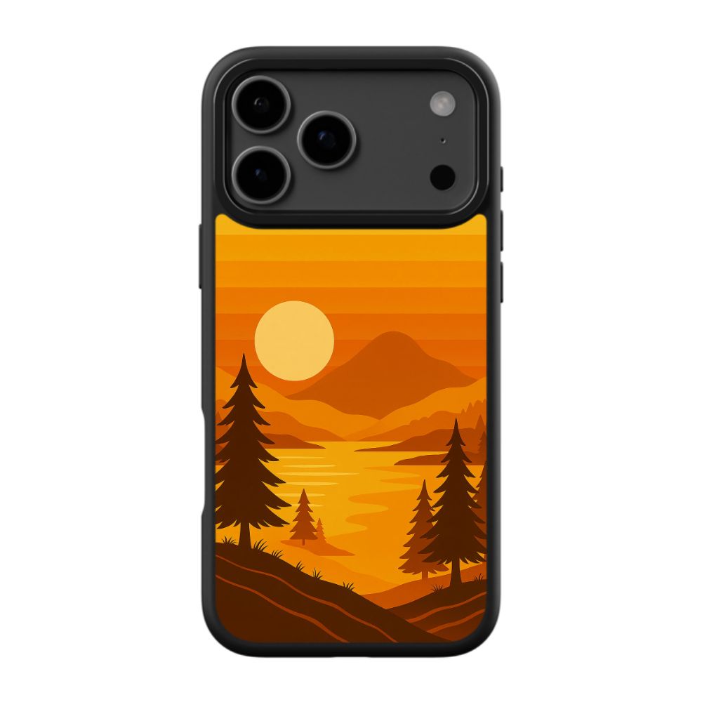 Aesthetic Sunset Mountain Landscape Phone Case