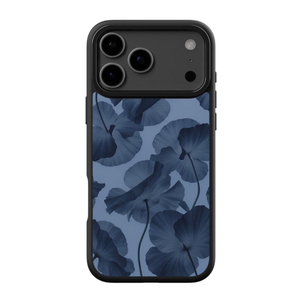 Minimalist Blue Floral Aesthetic Phone Case