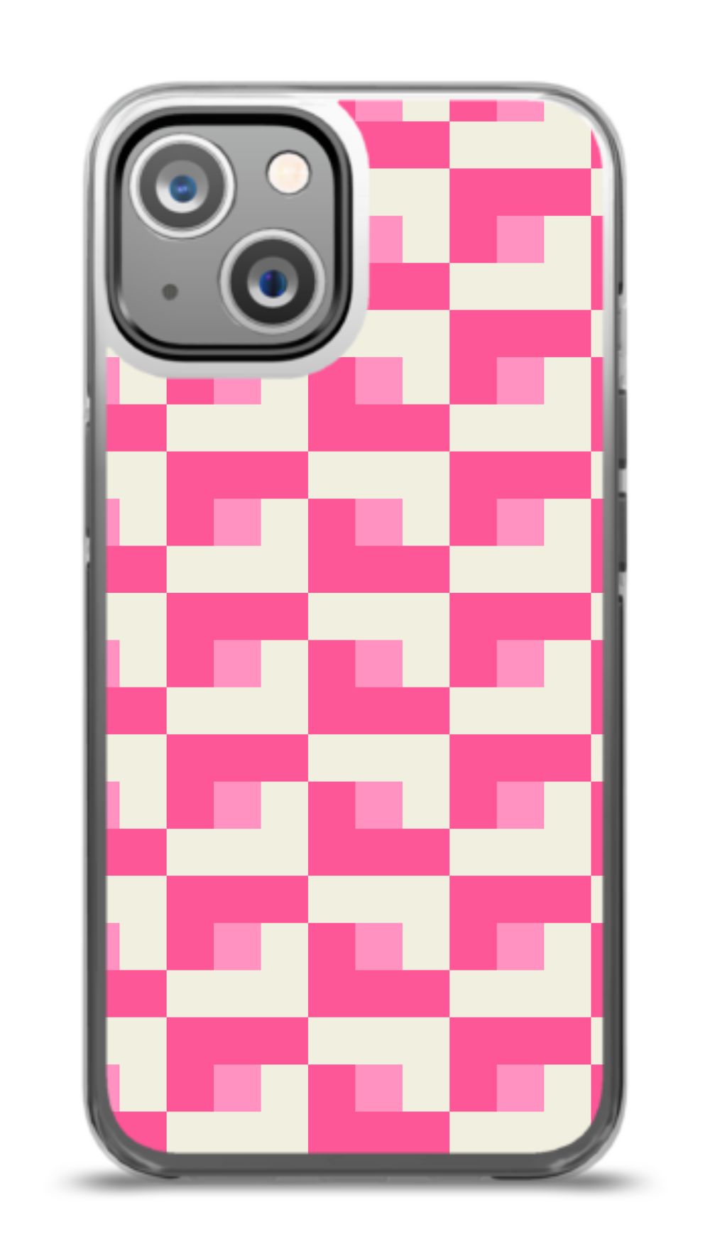 Pixel Pink Checkered Phone Case