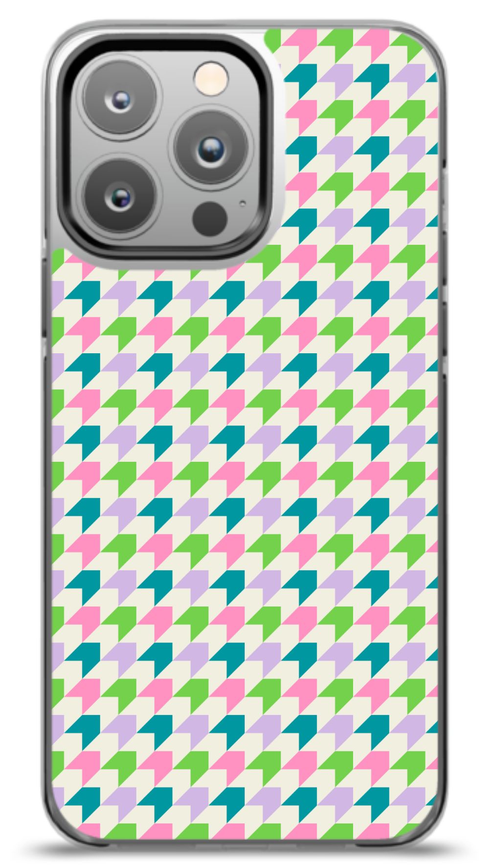 Pastel Geometric Pattern Phone Case