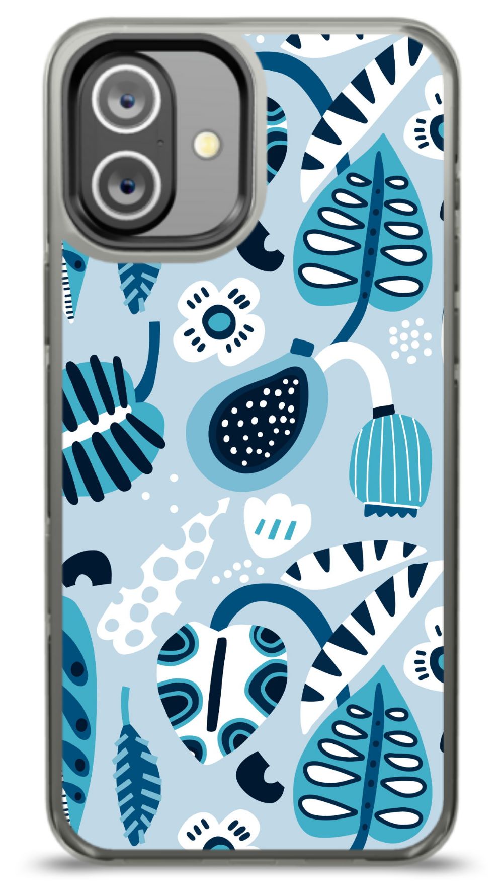 Blue Tropical Leaves Phone Case