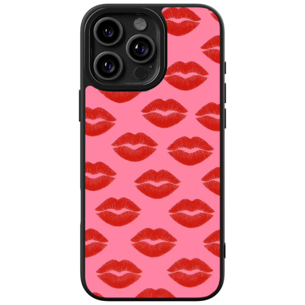 Chic Red Lips Aesthetic Phone Case