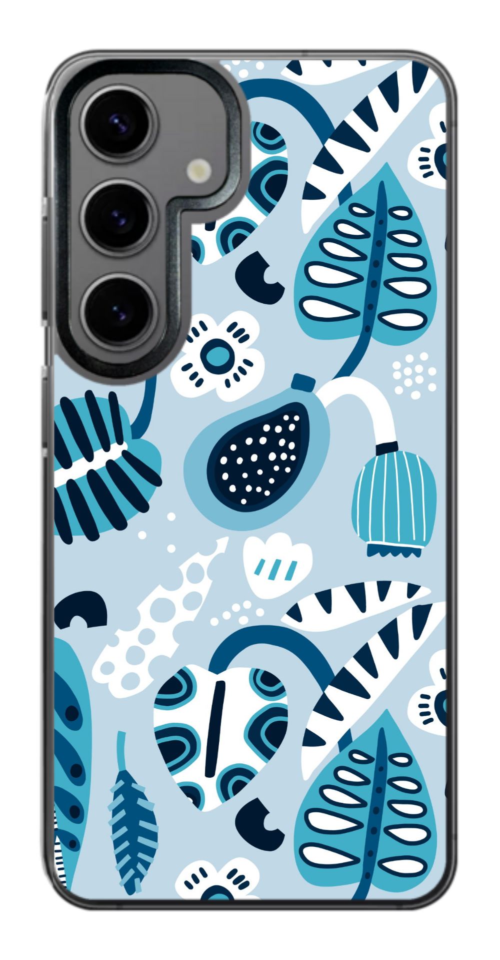 Blue Tropical Leaves Phone Case