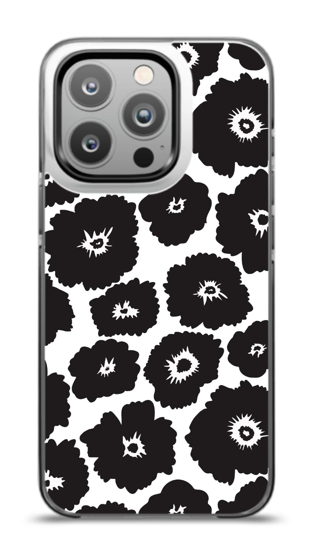 Monochrome Floral Phone Case