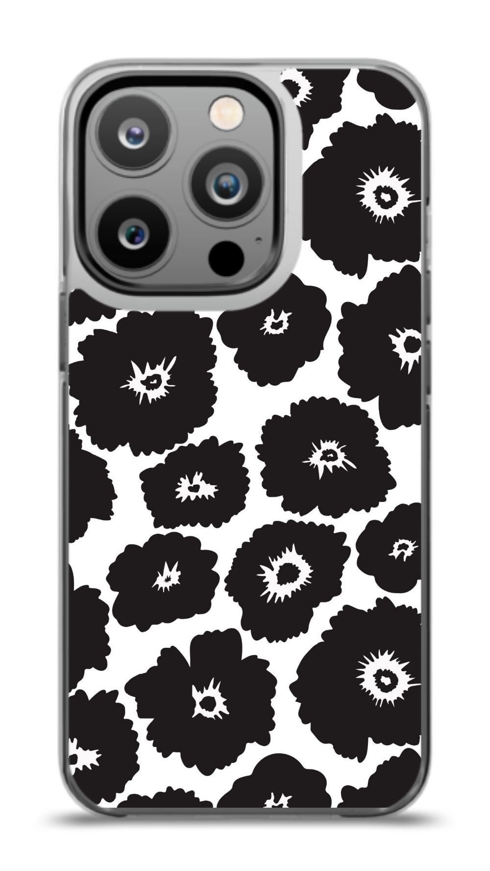 Monochrome Floral Phone Case