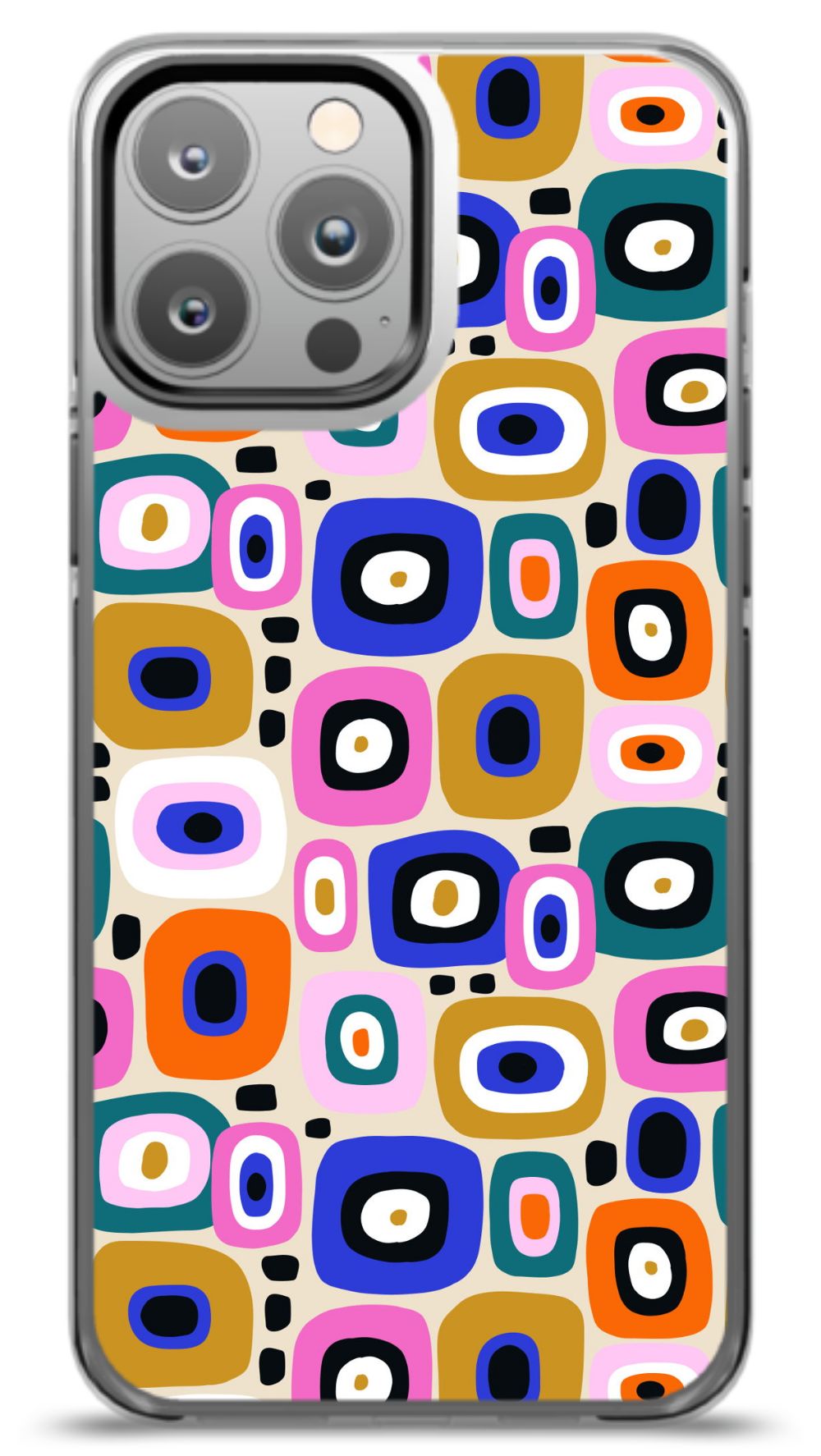 Retro Geo Squares Phone Case