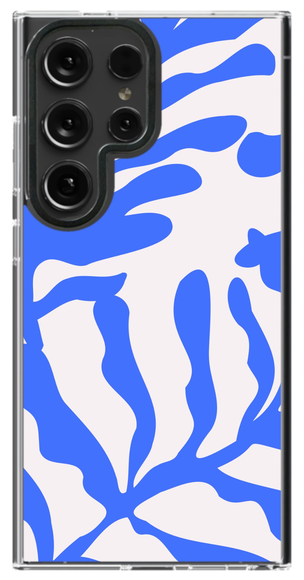 Blue Abstract Waves Phone Case