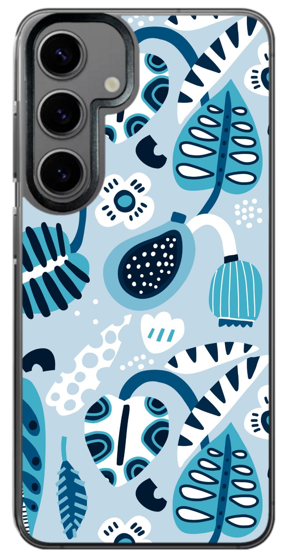 Blue Tropical Leaves Phone Case