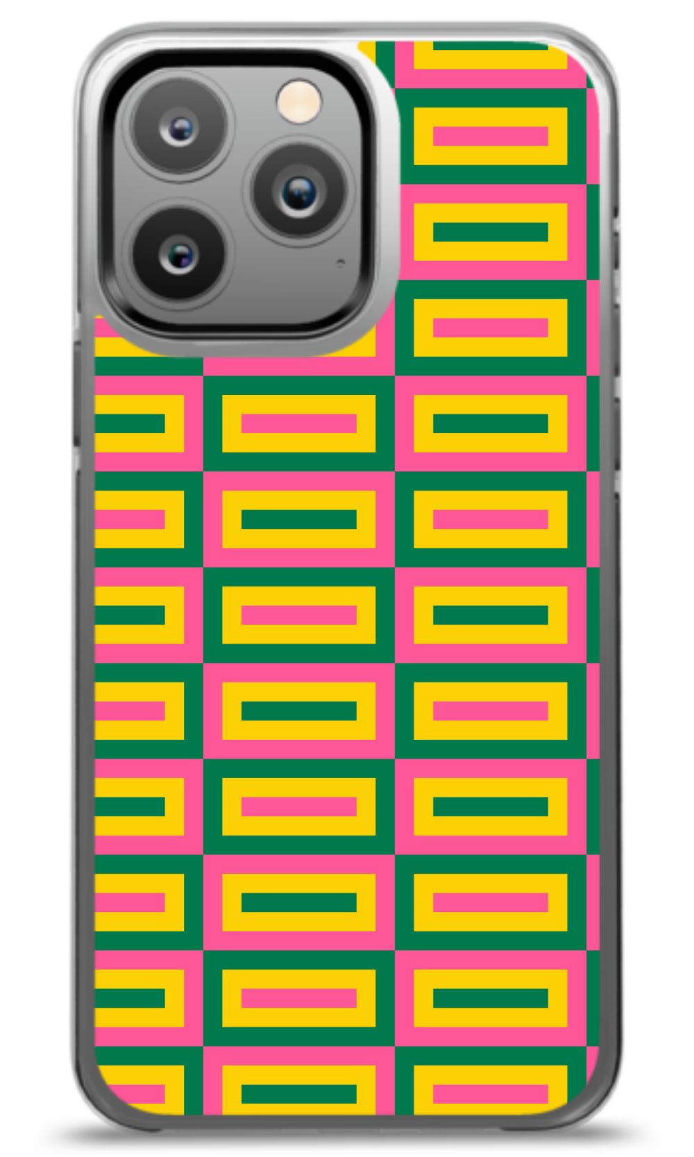 Geometric Retro Grid Phone Case
