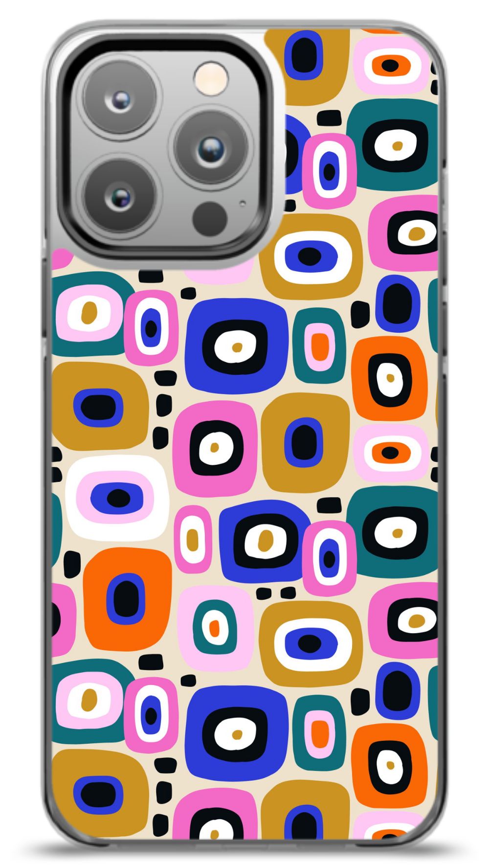 Retro Geo Squares Phone Case