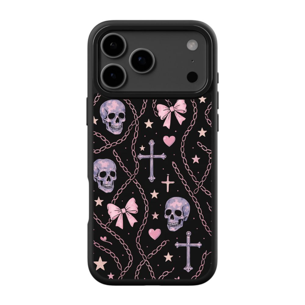 Edgy Skull & Chains Phone Case