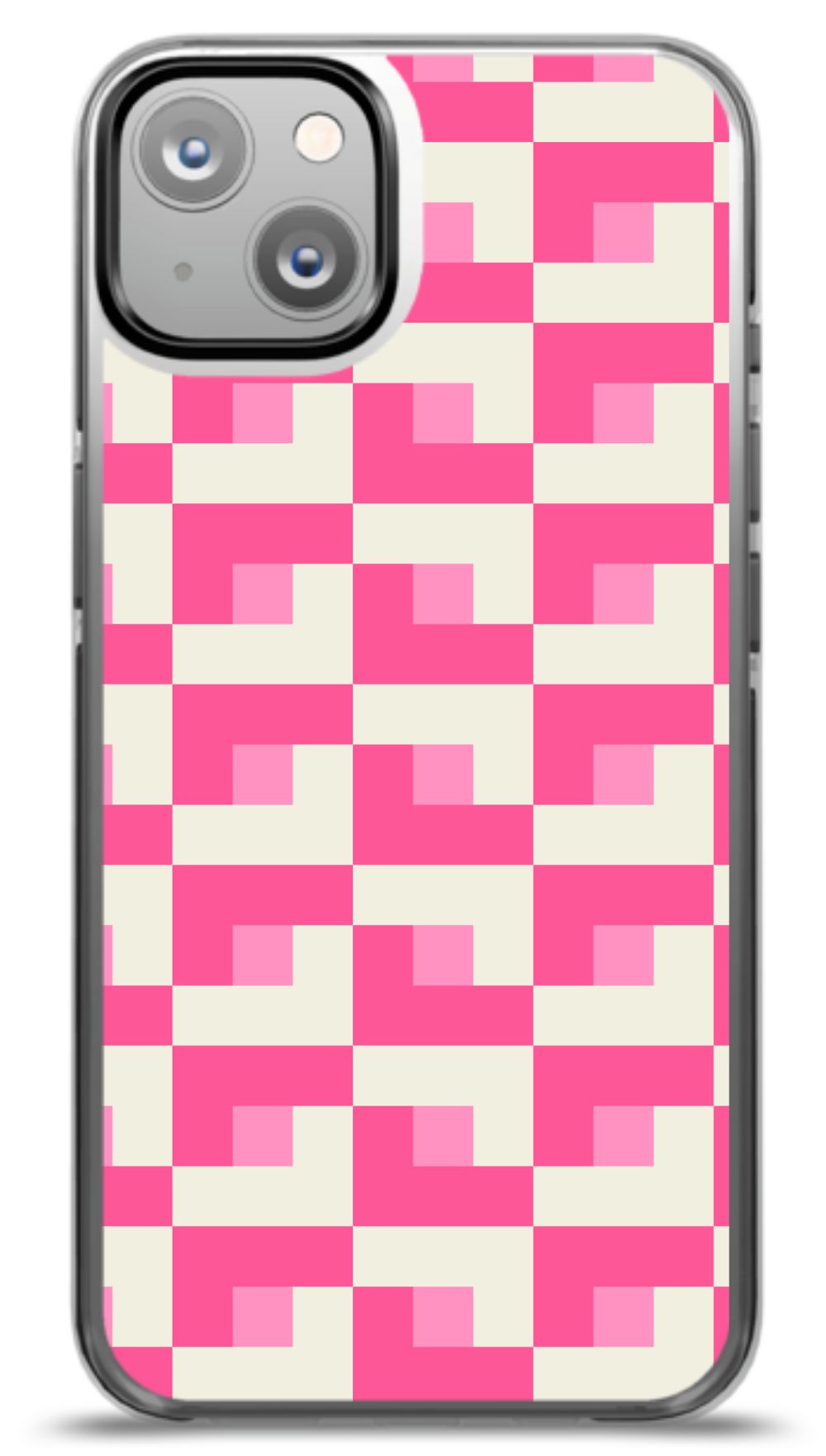 Pixel Pink Checkered Phone Case