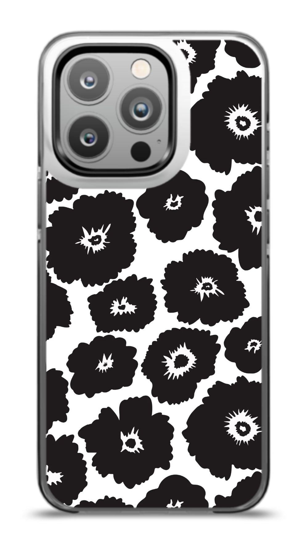 Monochrome Floral Phone Case