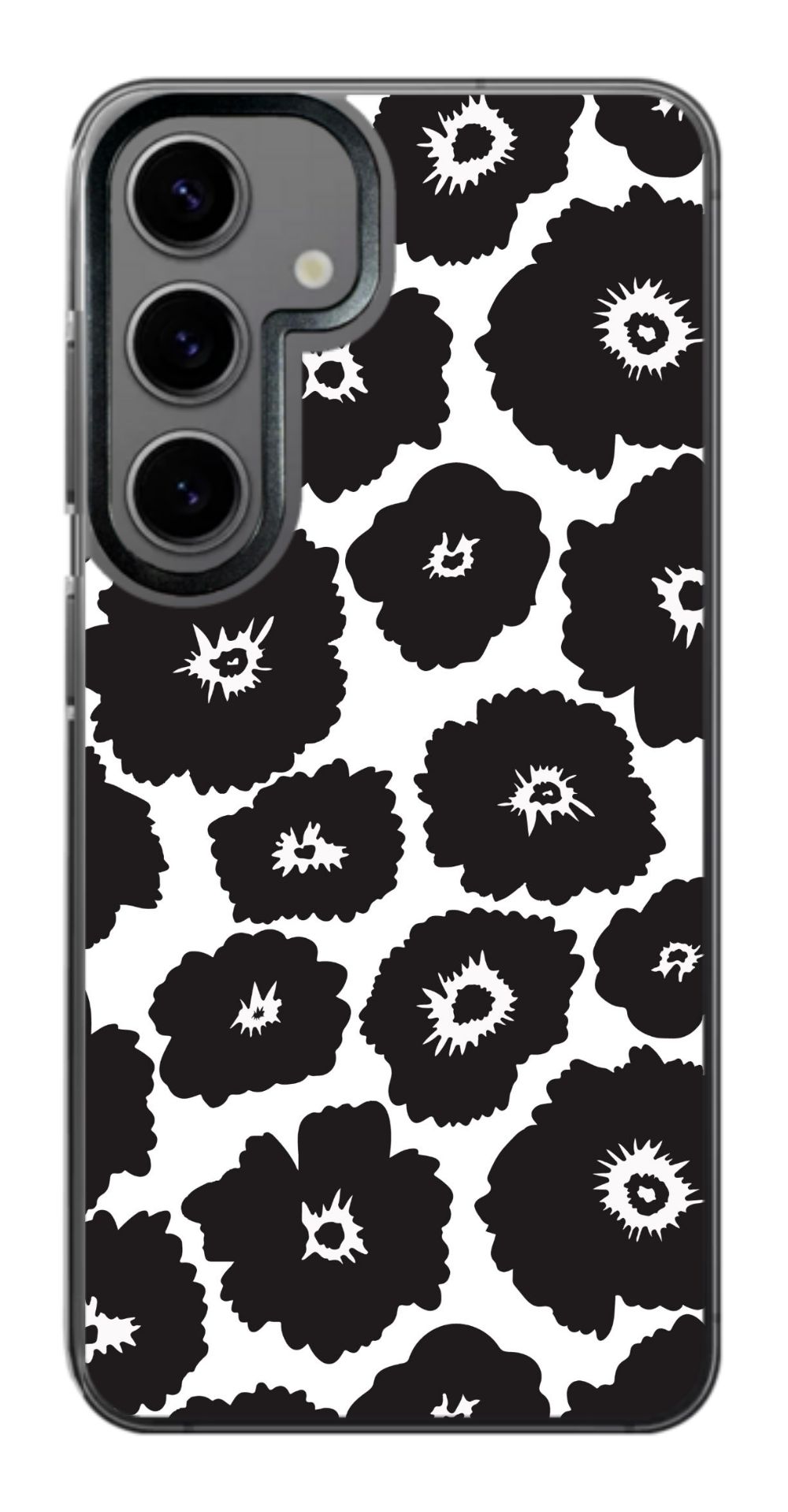 Monochrome Floral Phone Case