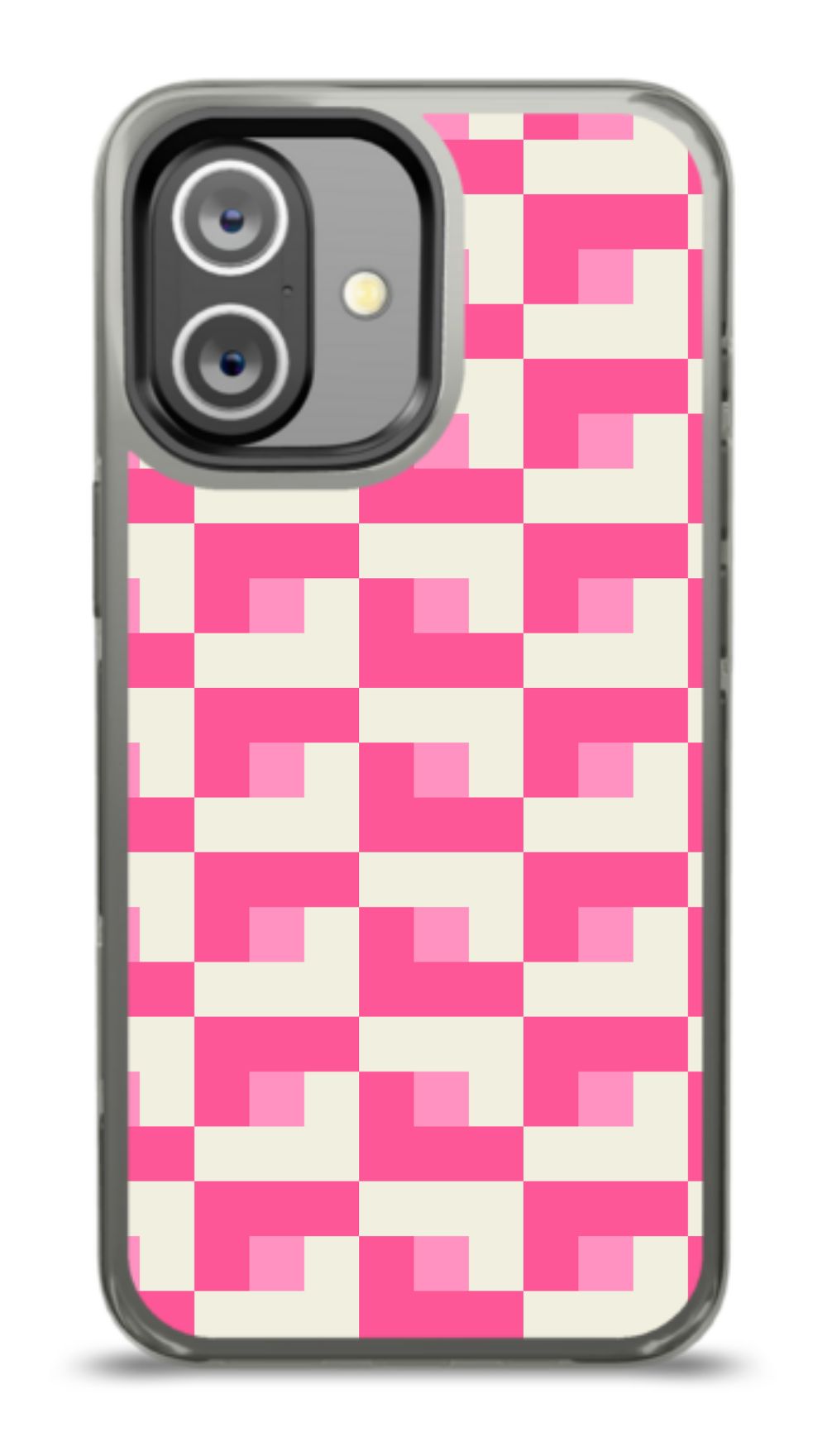 Pixel Pink Checkered Phone Case