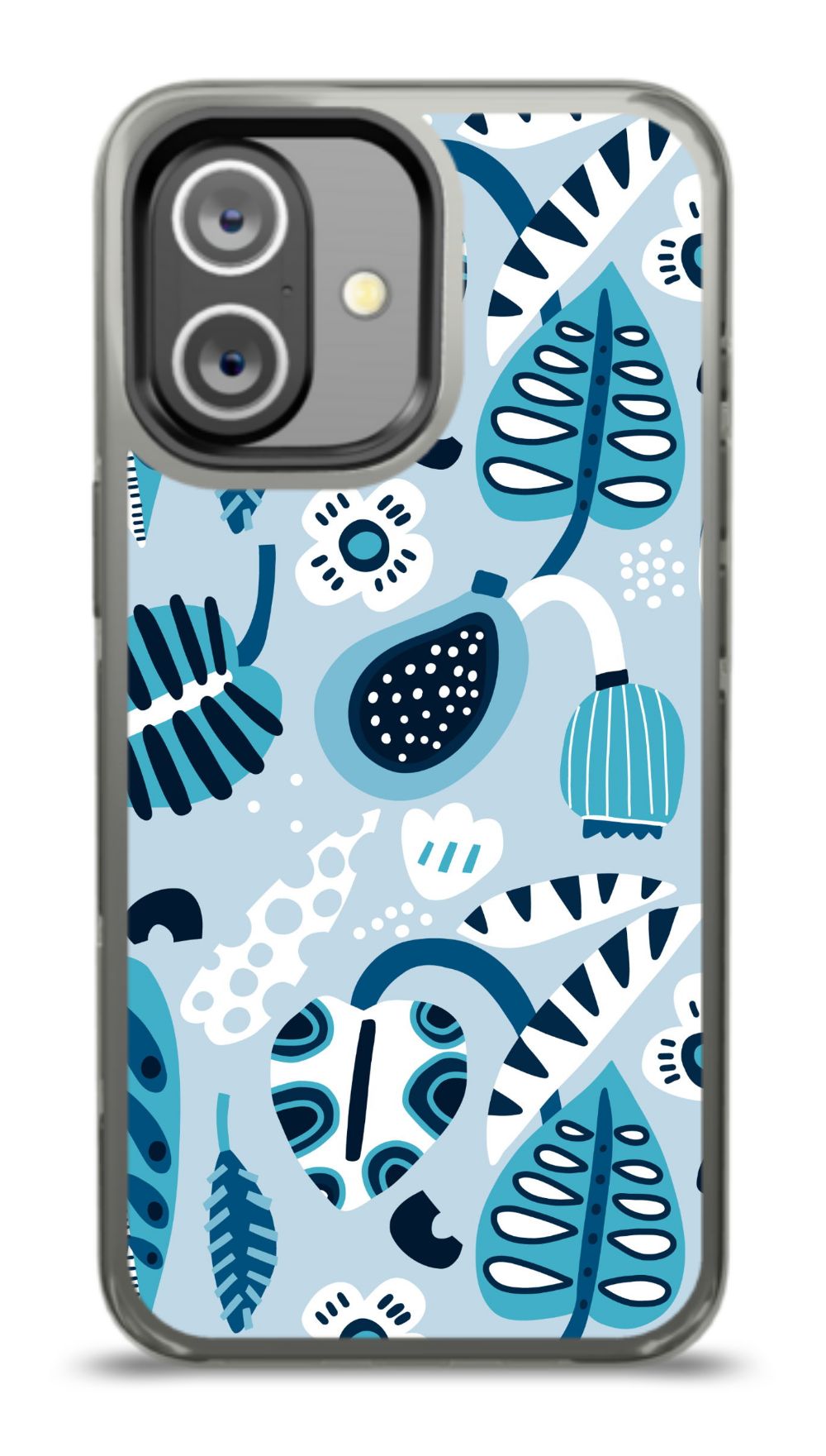 Blue Tropical Leaves Phone Case