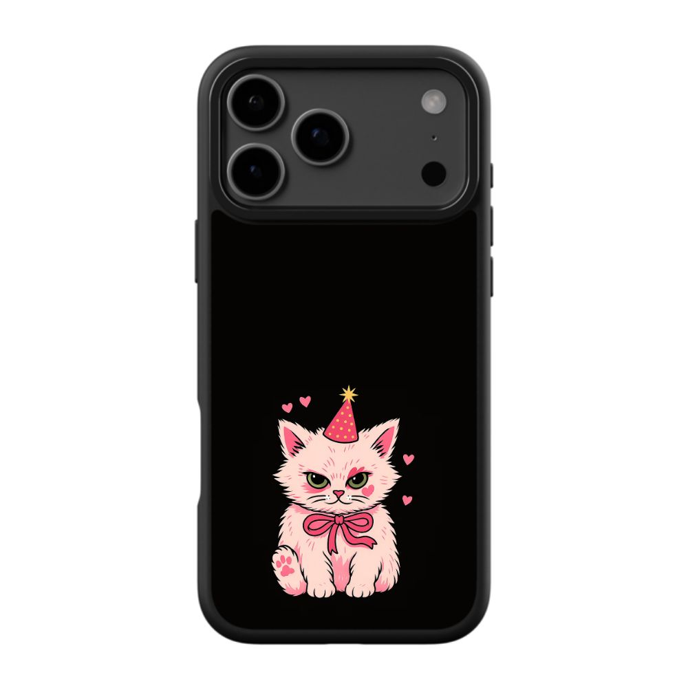Cute Party Cat Aesthetic Phone Case