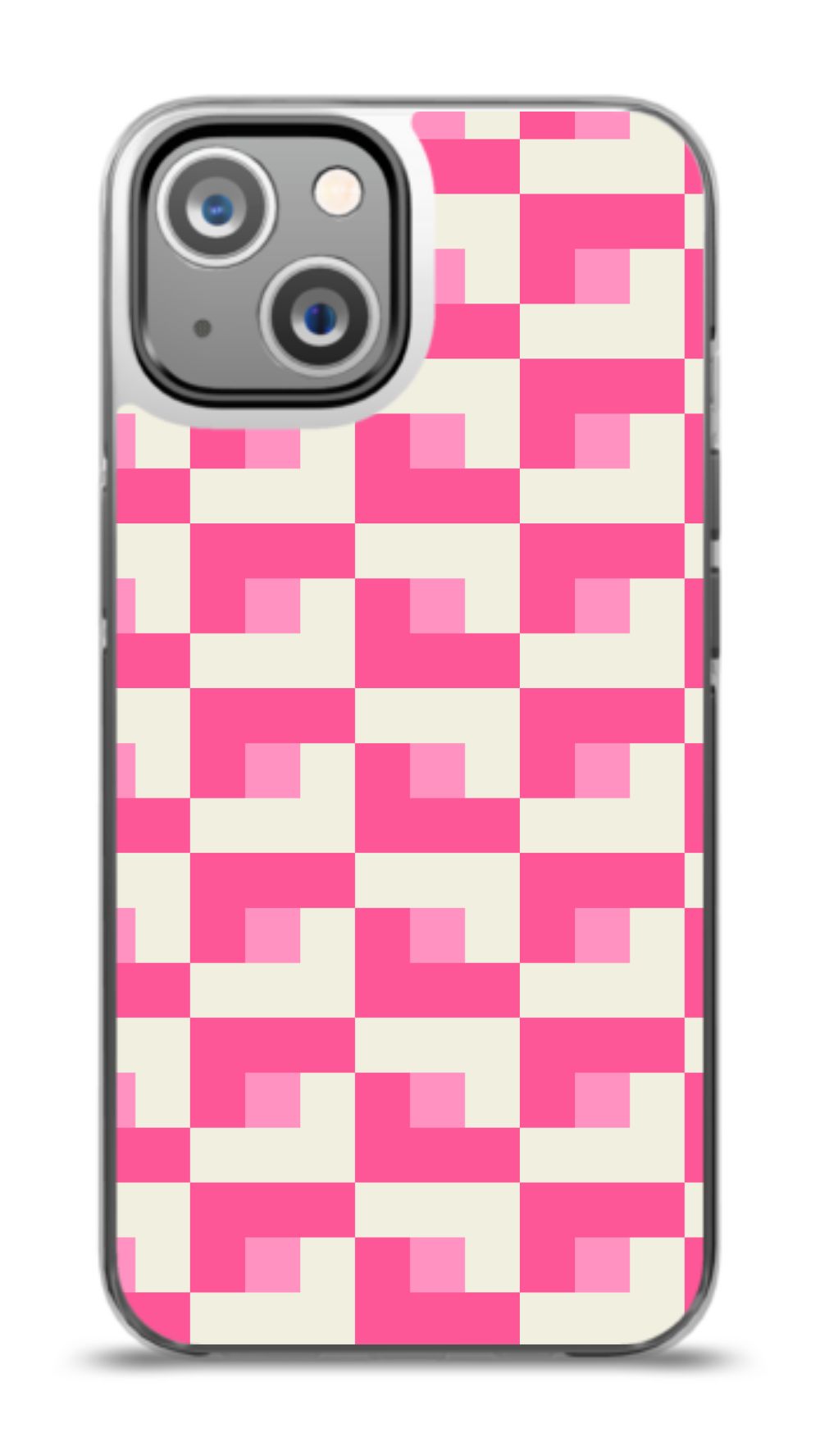 Pixel Pink Checkered Phone Case