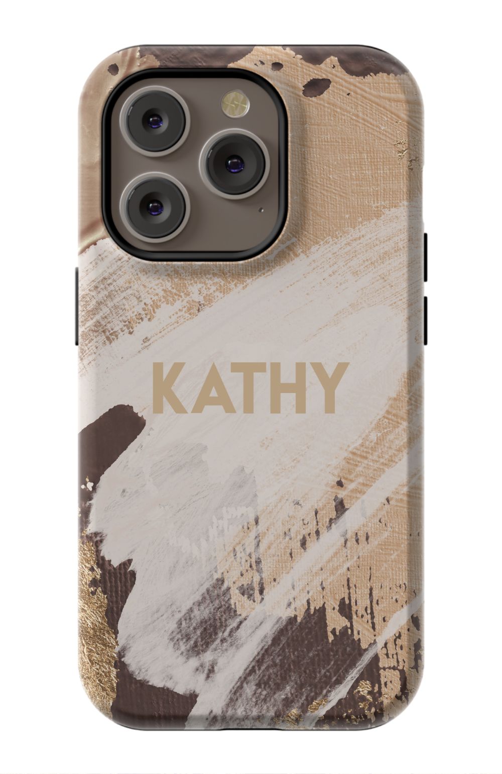 Personalized Beige Paint Phone Case