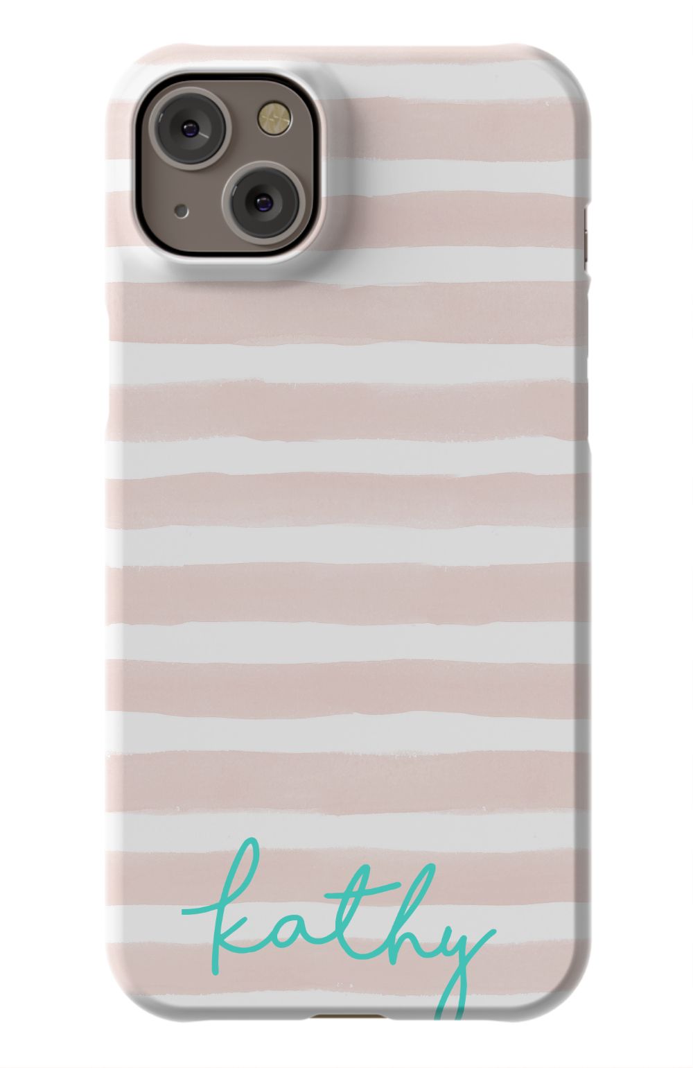 Personalized Pink Watercolor Phone Case