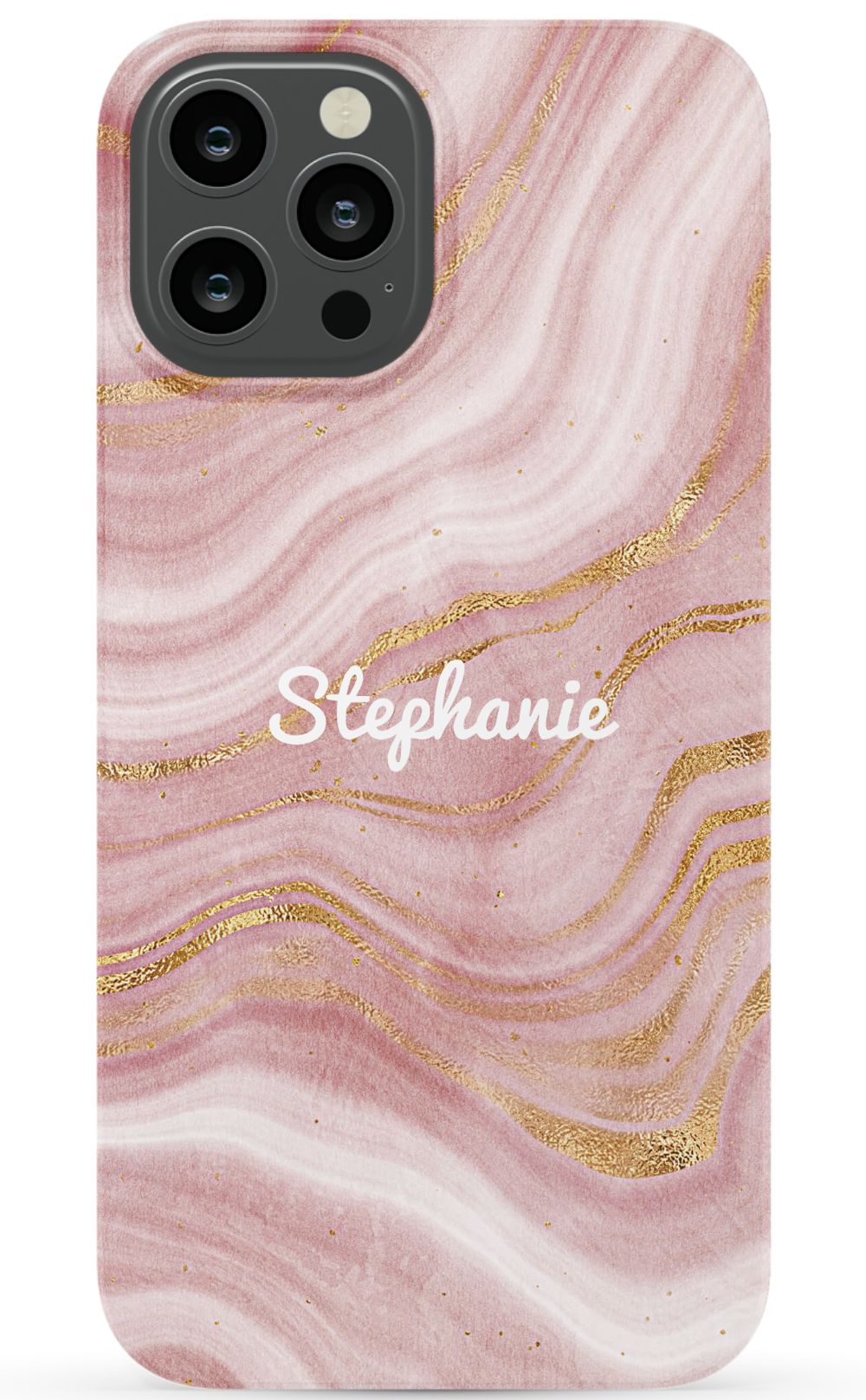 Personalized Pink Gold Emerald Phone Case