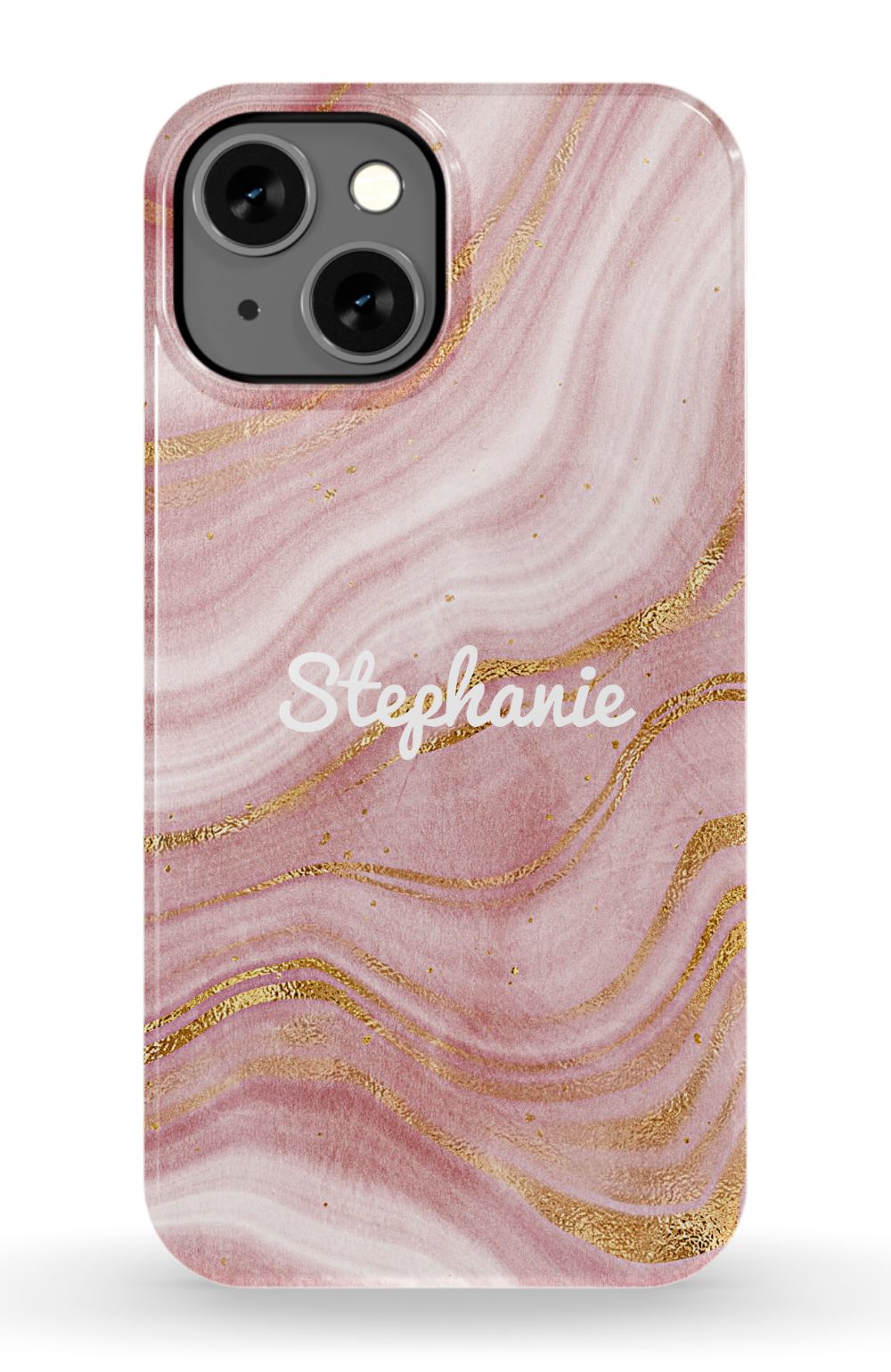 Personalized Pink Gold Emerald Phone Case