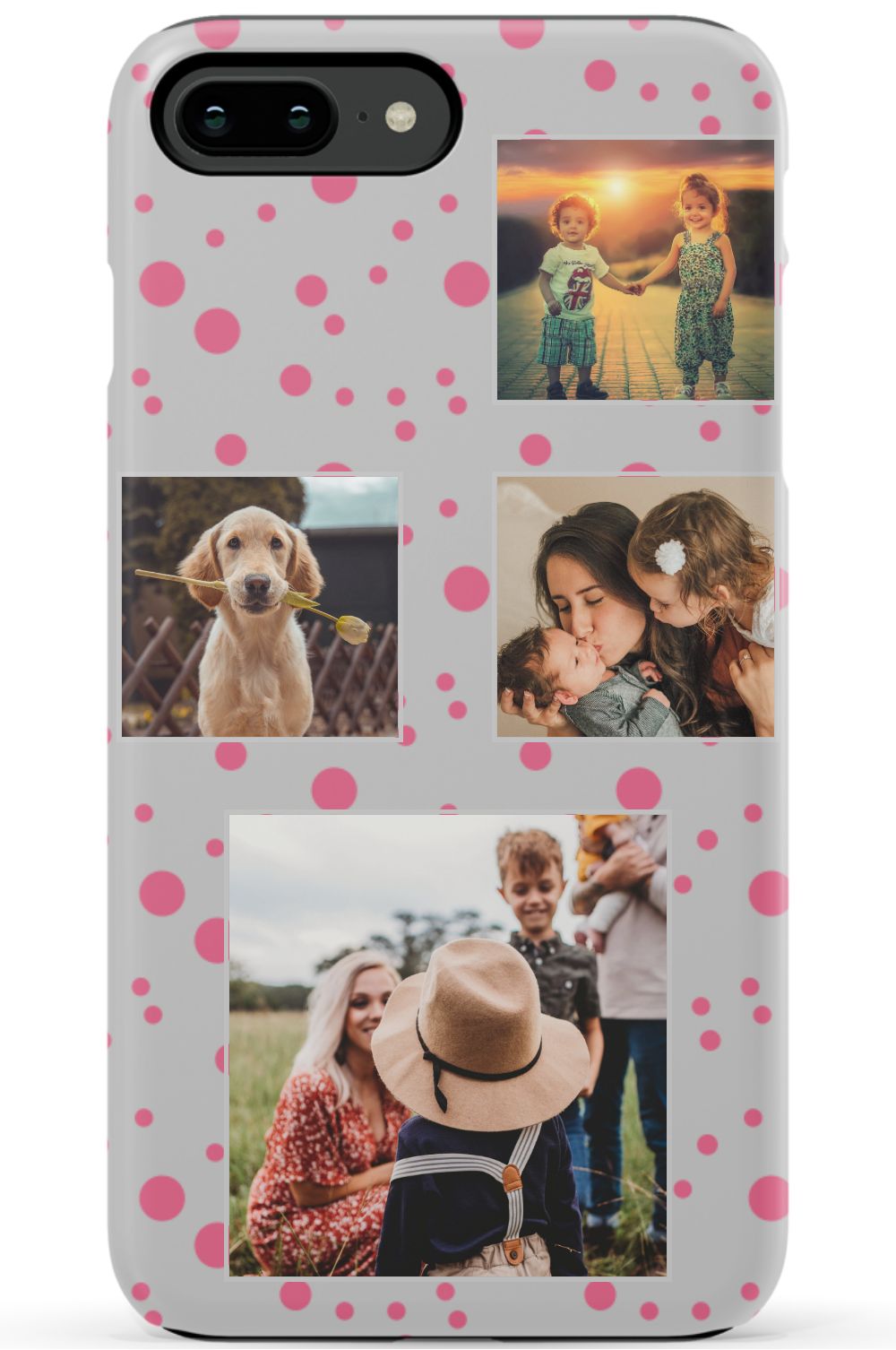 Personalized Gallery Polka Dot Phone Case