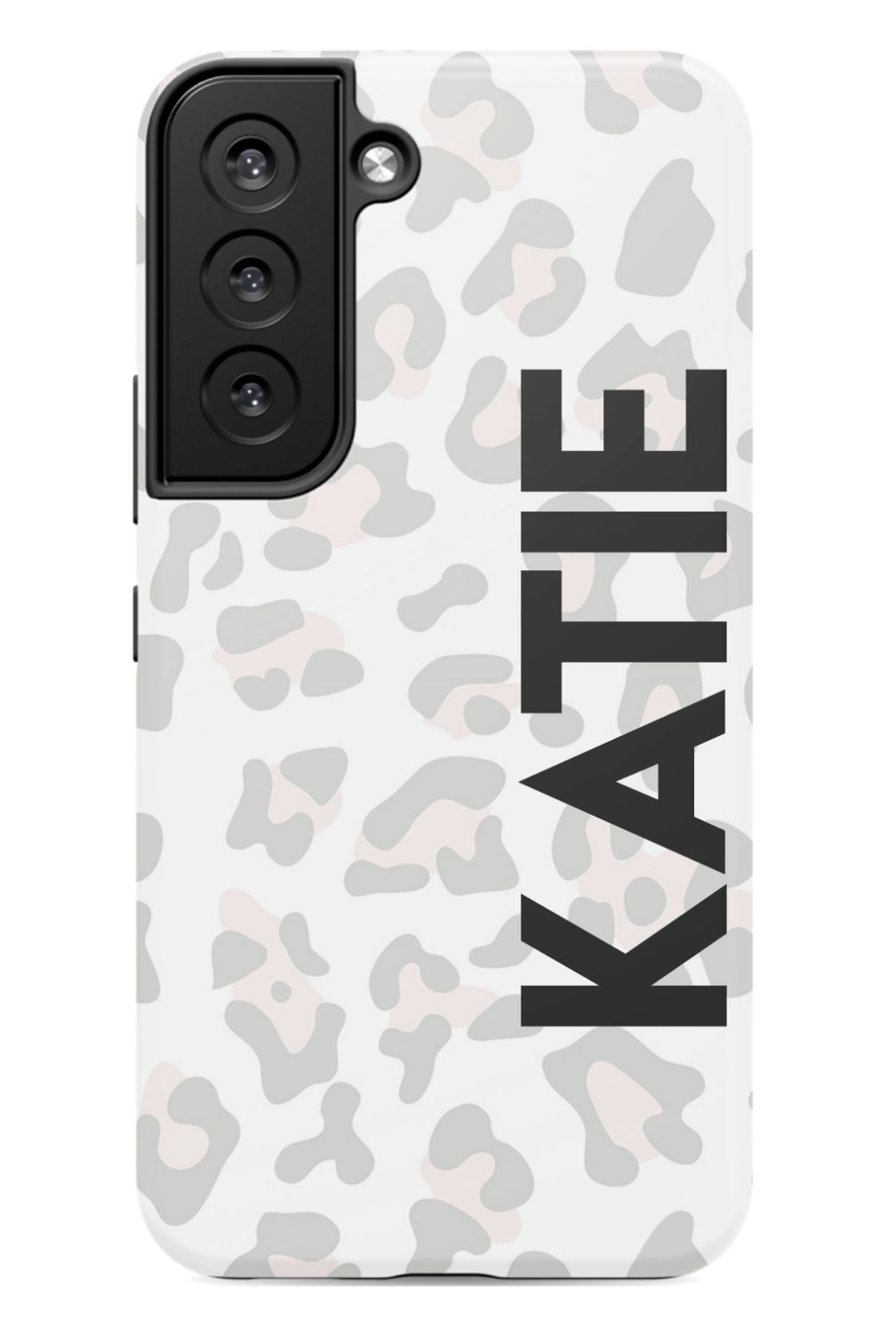 Personalized Grey Leopard Phone Case