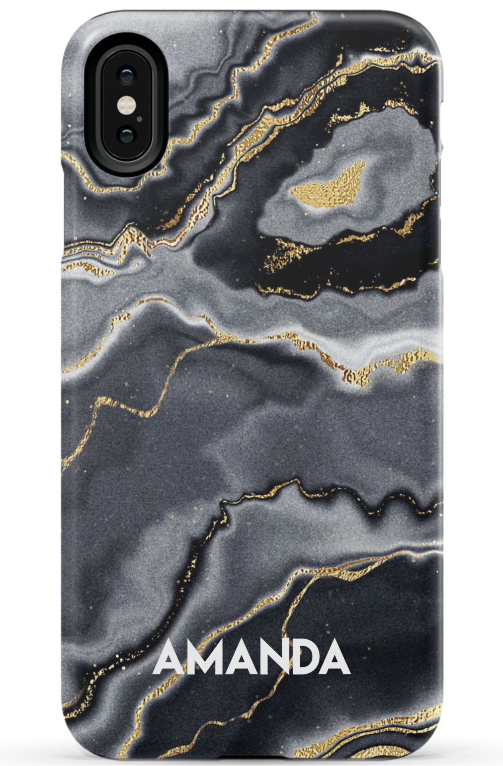 Personalized Black Gold Emerald Phone Case