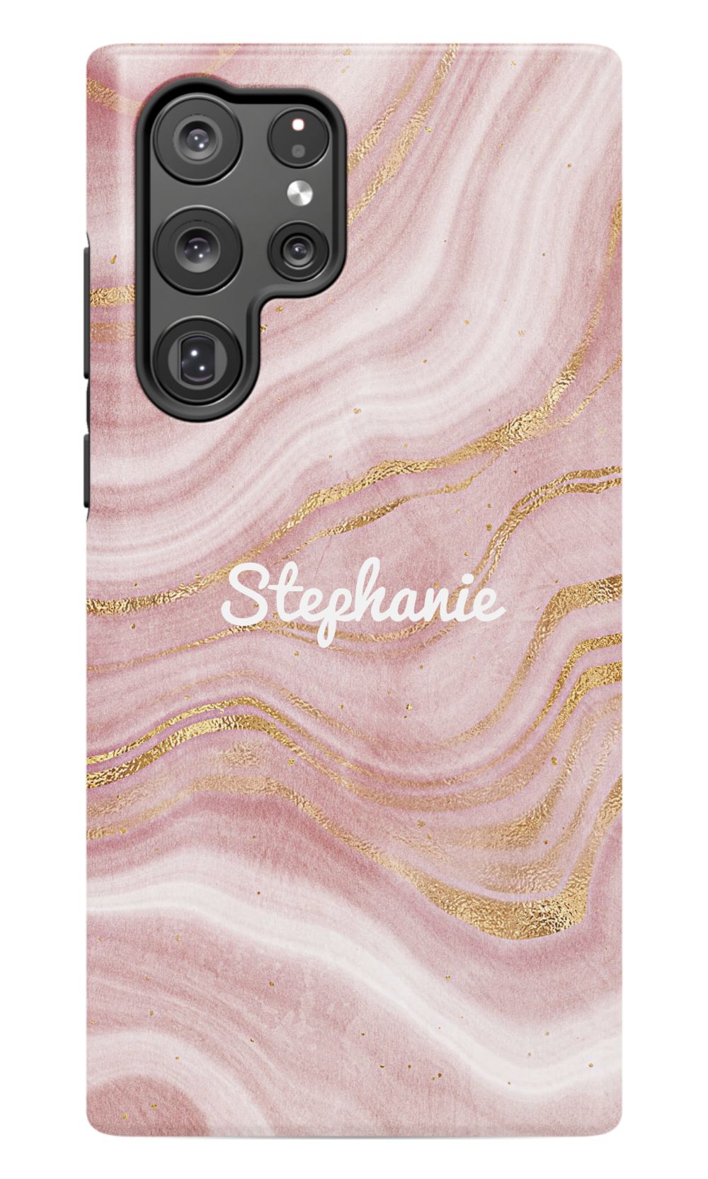 Personalized Pink Gold Emerald Phone Case