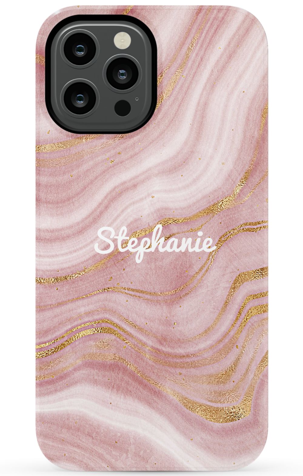 Personalized Pink Gold Emerald Phone Case