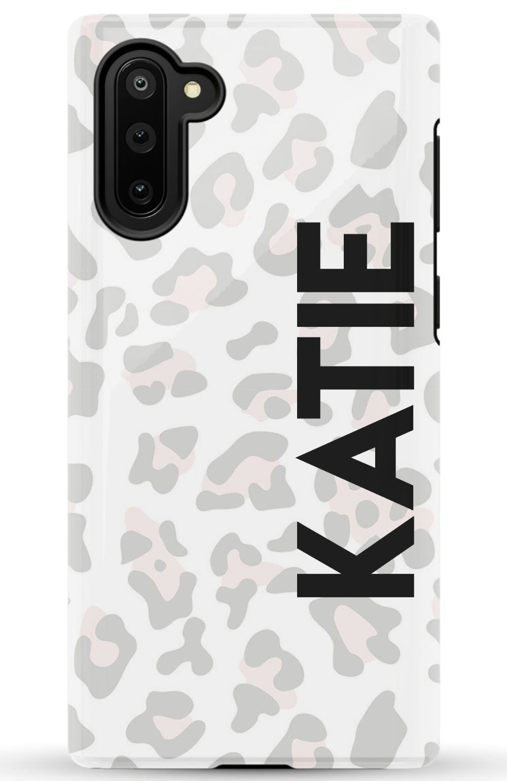 Personalized Grey Leopard Phone Case