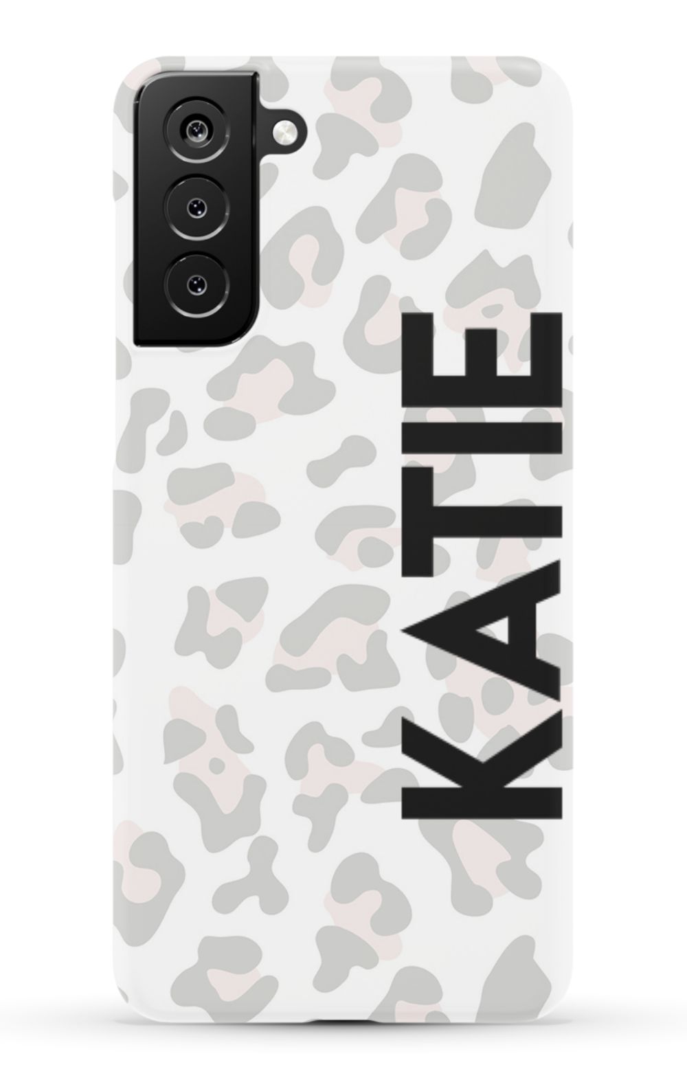 Personalized Grey Leopard Phone Case