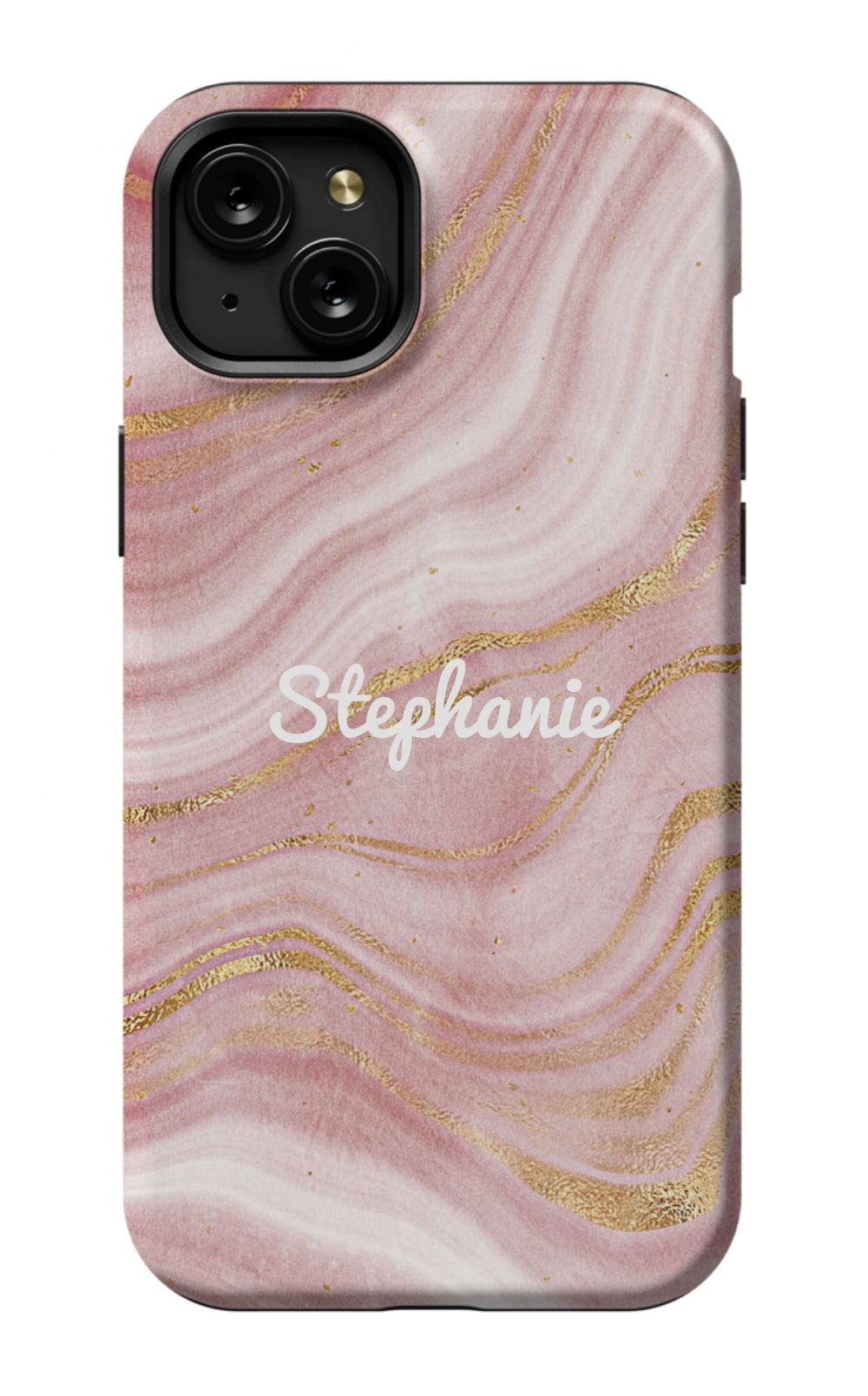 Personalized Pink Gold Emerald Phone Case