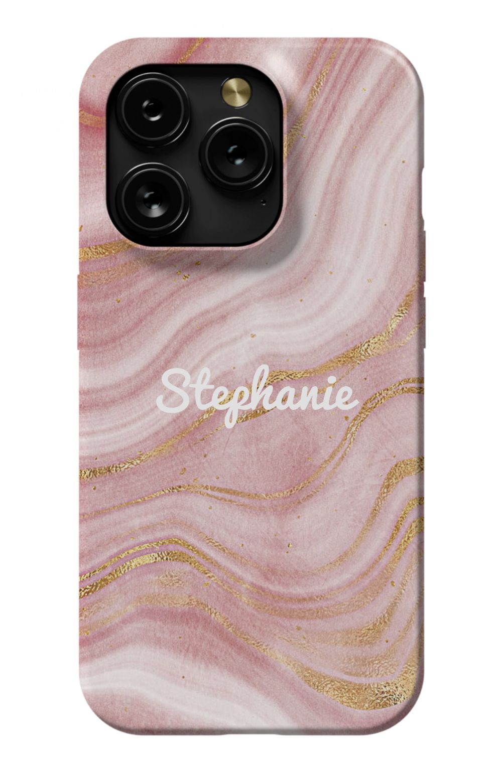 Personalized Pink Gold Emerald Phone Case