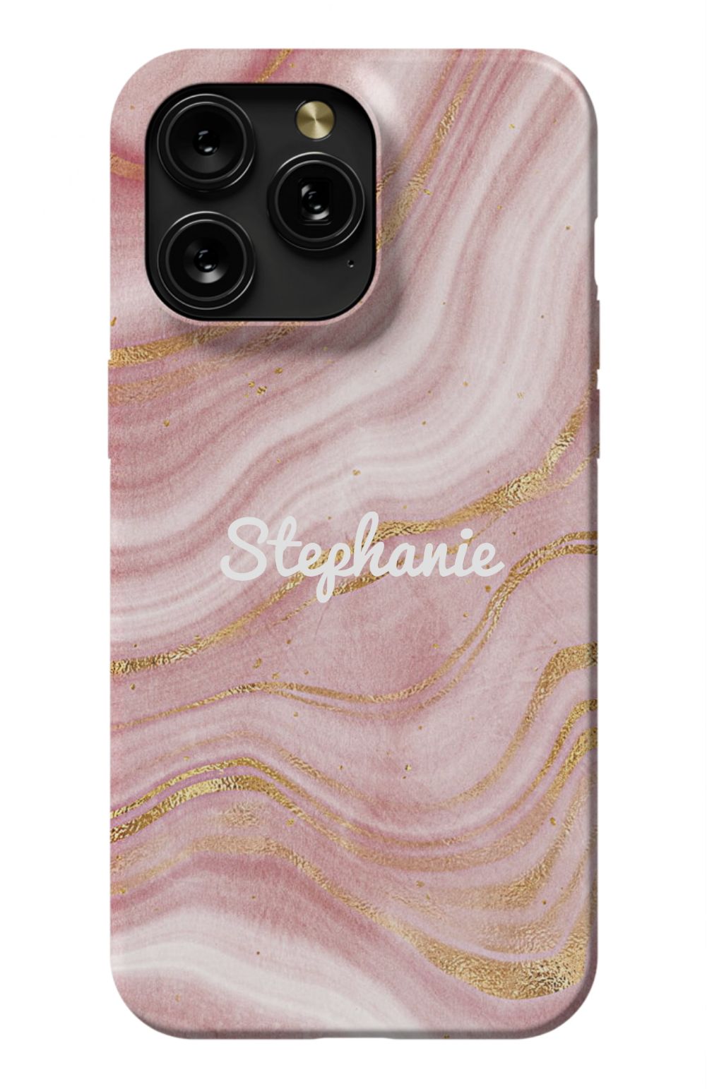 Personalized Pink Gold Emerald Phone Case