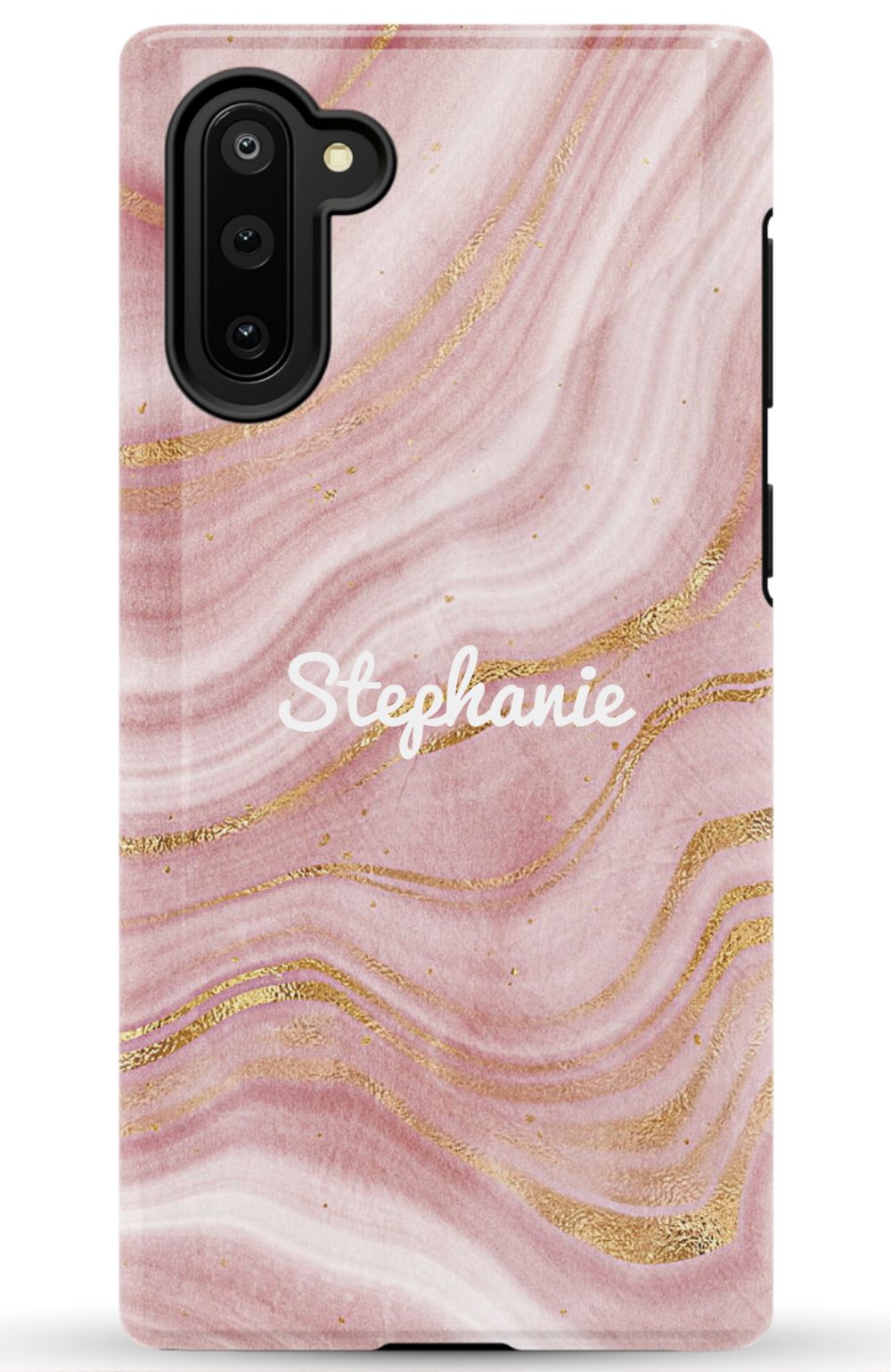 Personalized Pink Gold Emerald Phone Case