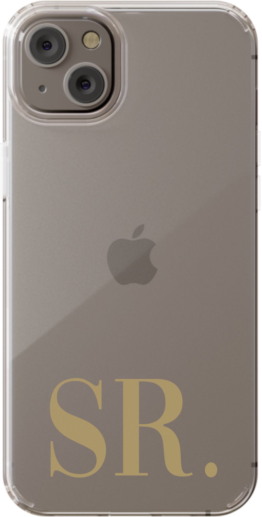 Your Initials on Clear Phone Case