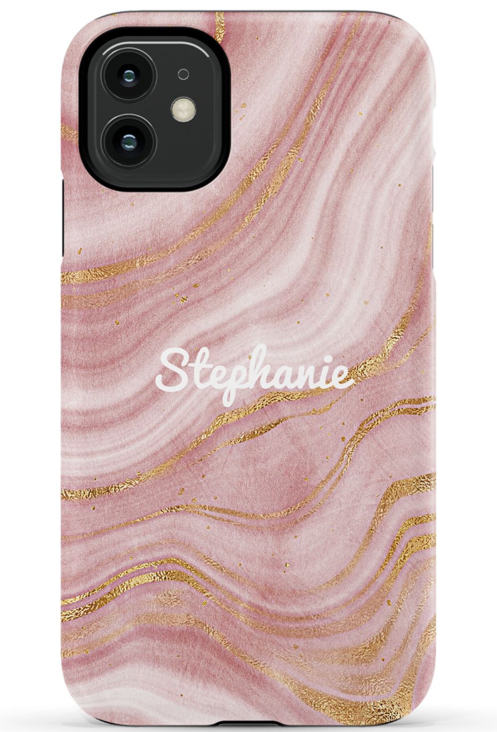 Personalized Pink Gold Emerald Phone Case